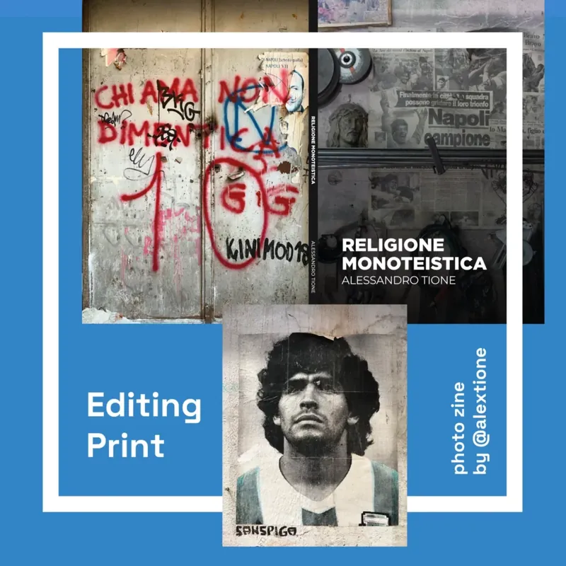 Religione Monoteistica, photozine di @alextione: editing e impaginazione